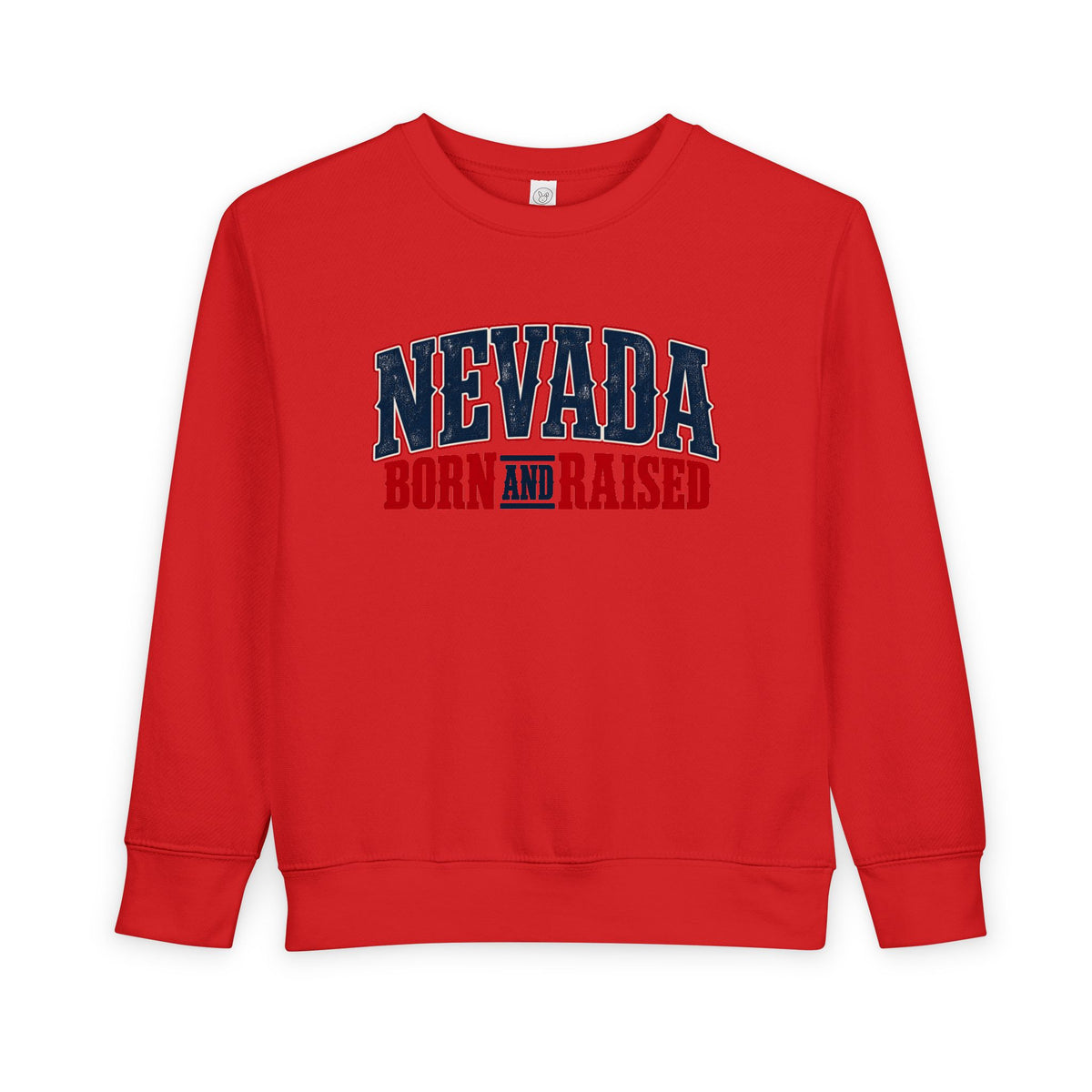 Nevada Born and Raised Premium Western Heritage Unisex Toddler Sweatshirt