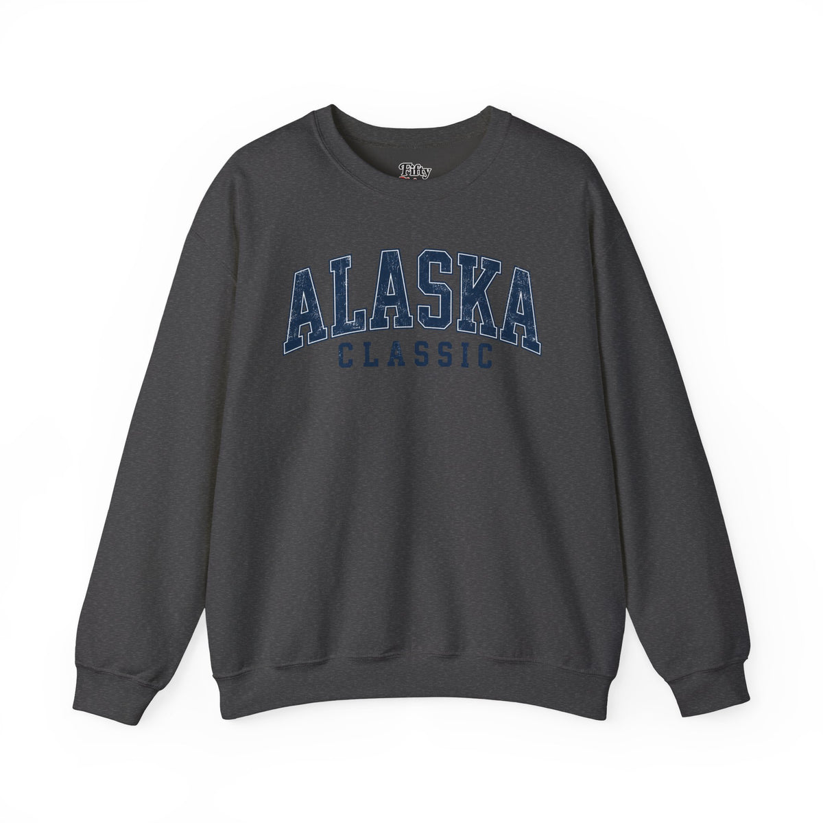 Alaska Classic Unisex Crewneck Sweatshirt State Name Graphic State Name Graphic