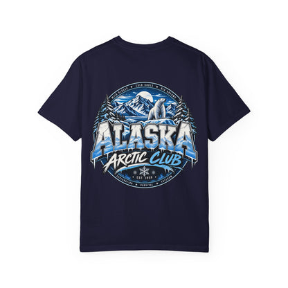 Alaska Arctic Club  Unisex Comfort Color 1717 Streetwear Graphic Tee