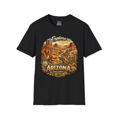 Explore Arizona Heritage Unisex Softstyle T Shirt State Pride Graphic Tee Collections FS03