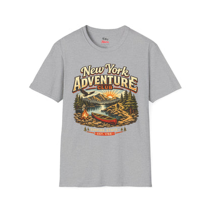 New York Outdoor Club Unisex Softstyle T Shirt State Pride Graphic Tee Collections FS03
