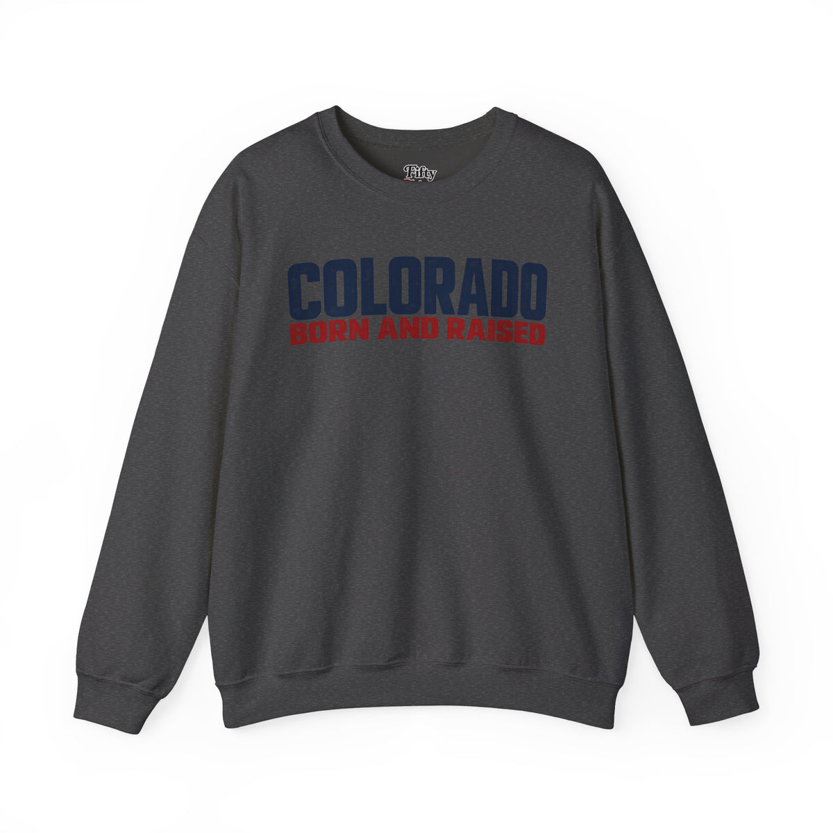 Colorado Born and Raised Minimal Modern Unisex Sweatshirt Graphic
