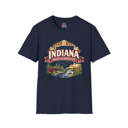 Indiana State Pride Unisex Softstyle T Shirt State Pride Graphic Tee Collections FS03