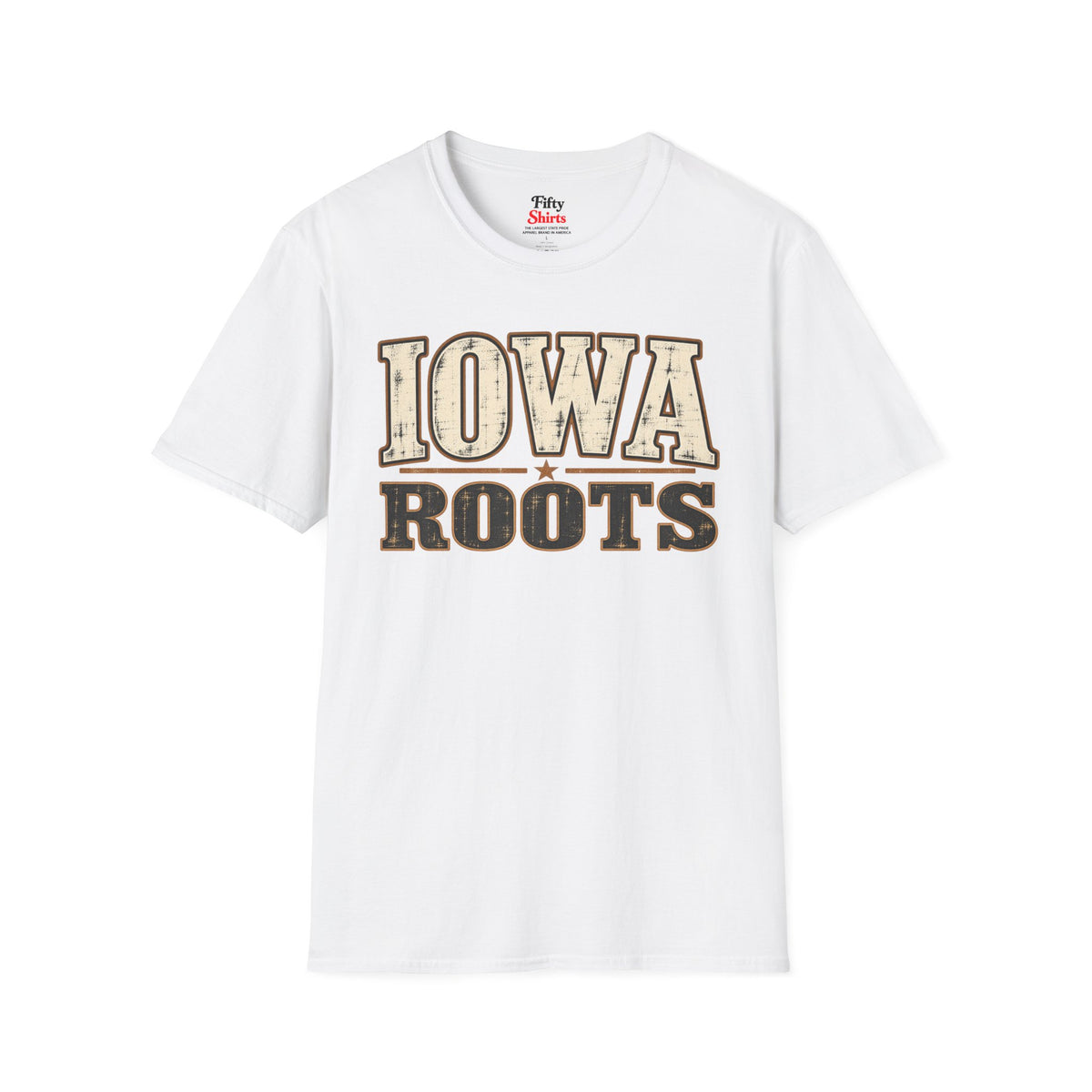 Iowa Roots Unisex Softstyle T Shirt State Name Graphic Tee