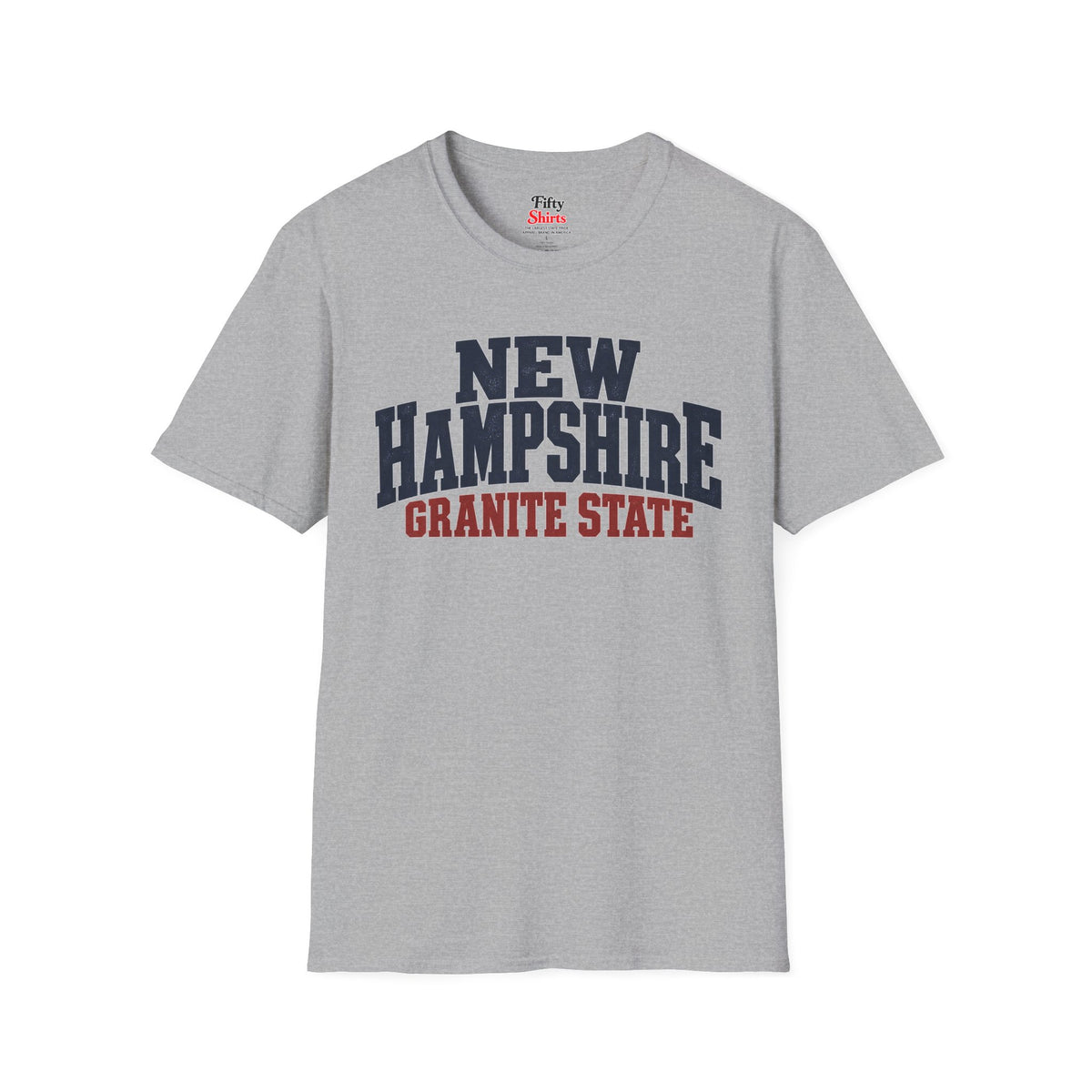 New Hampshire Granite State Unisex Softstyle T Shirt State Name Graphic Tee