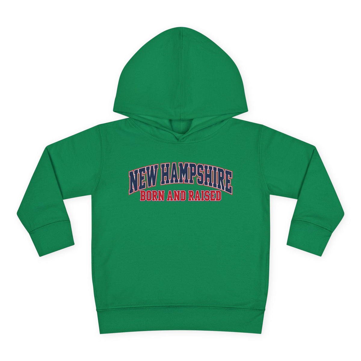 New Hampshire Born and Raised Premium Collegiate Unisex Pullover Fleece Hoodie