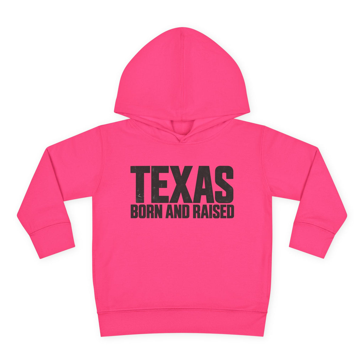 Texas Born and Raised Modern Minimal Unisex Toddler Pullover Fleece Hoodie