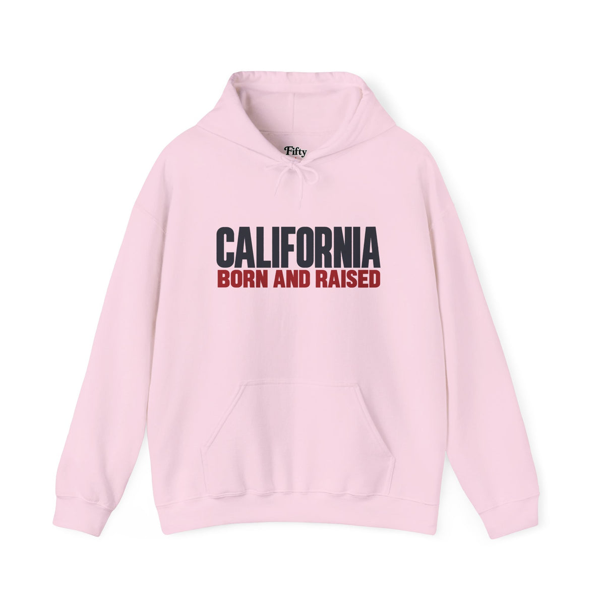California Born and Raised Minimal Modern Unisex Hoodie Graphic