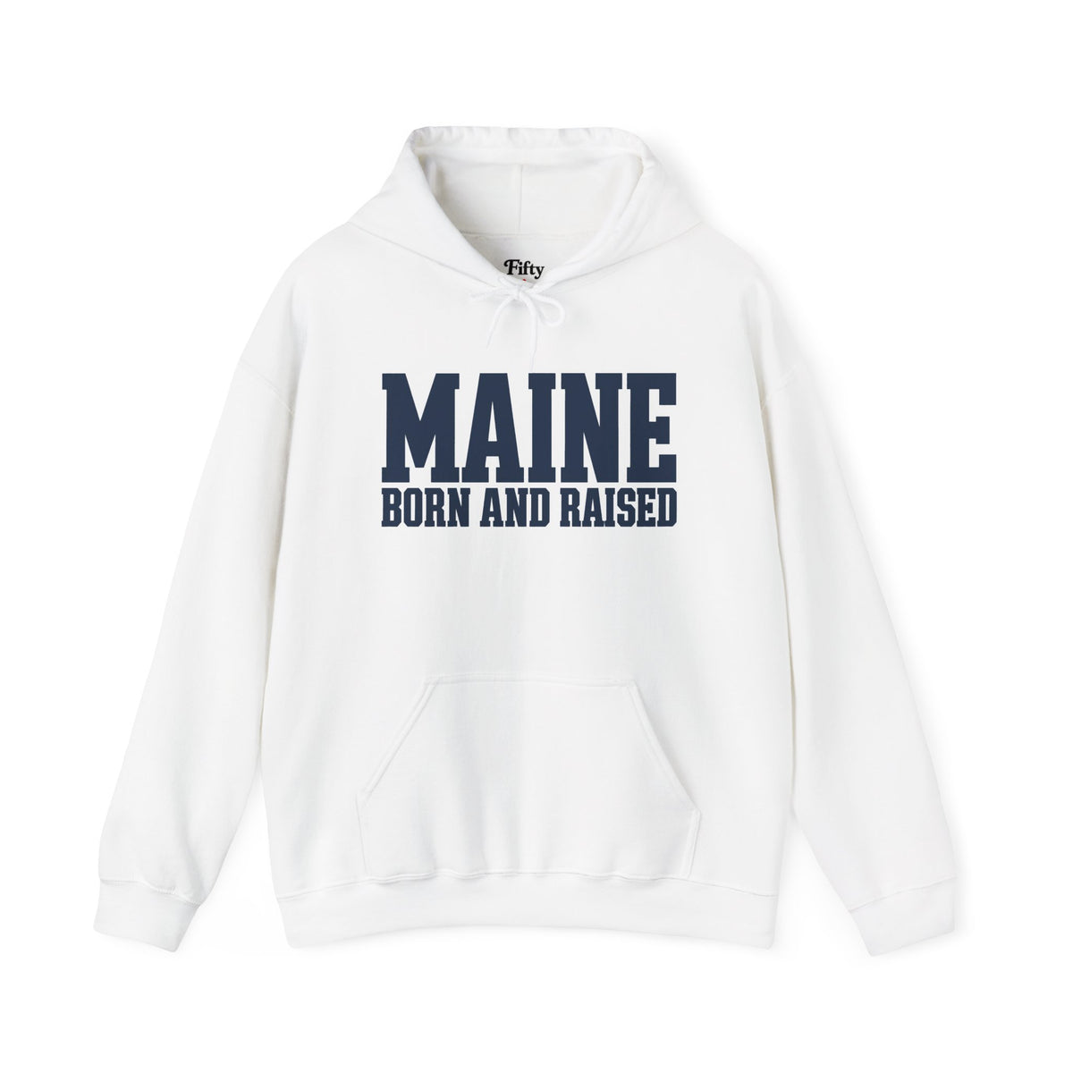 Maine Born and Raised Premium Heritage Streetwear Unisex Hoodie Graphic