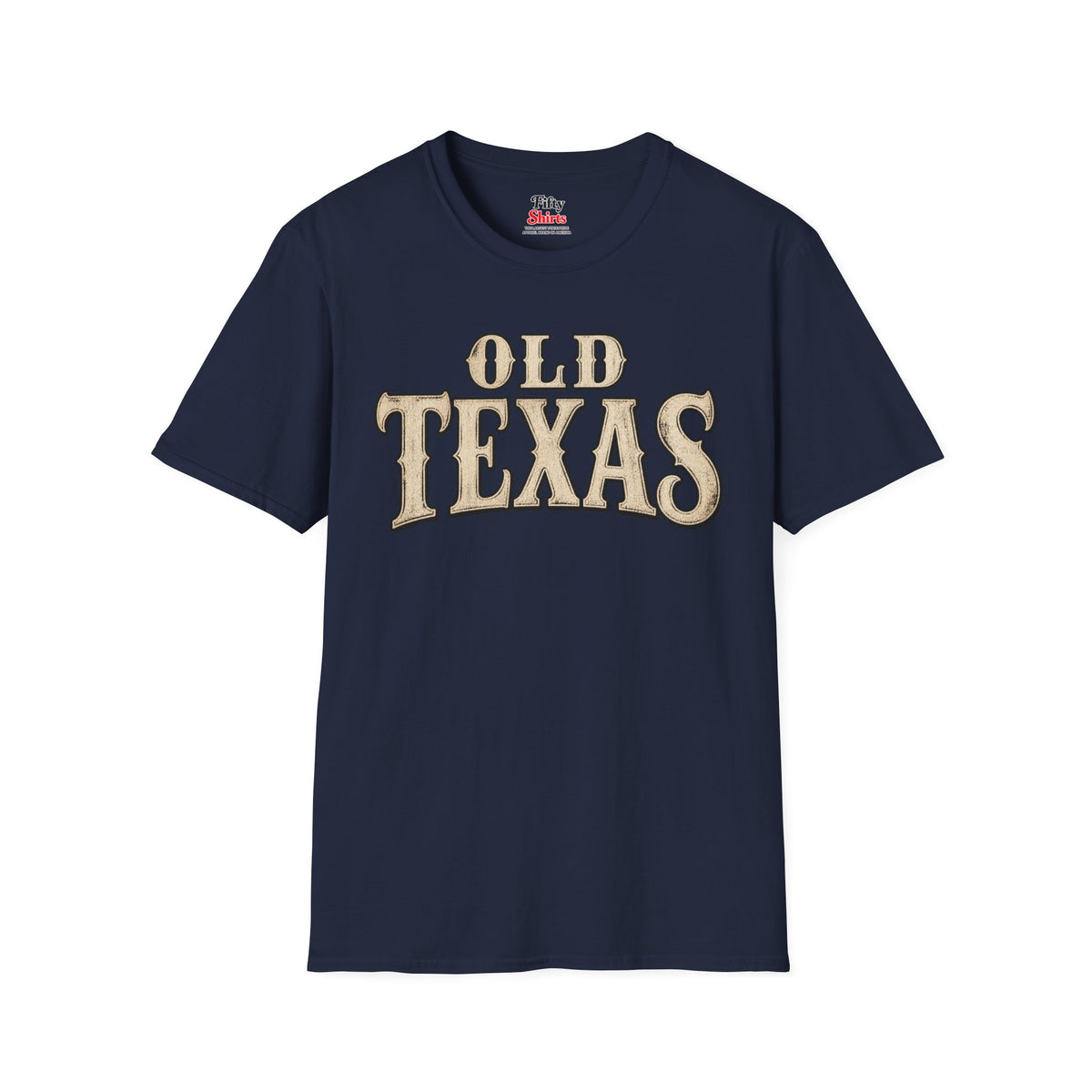 Old Texas Unisex Softstyle T Shirt State Name Graphic Tee