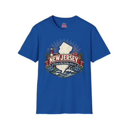 New Jersey State Pride Unisex Softstyle T Shirt State Pride Graphic Tee Collections FS03