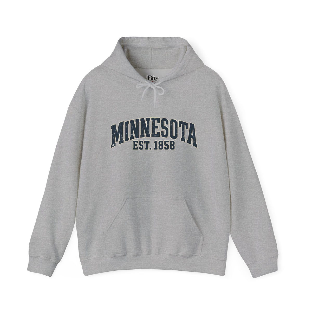Minnesota Est 1858 Unisex Hoodie State Name Graphic