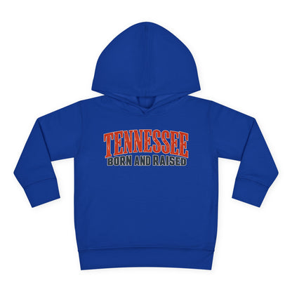 Tennessee Born and Raised Premium Southern Heritage Unisex Toddler Pullover Fleece Hoodie