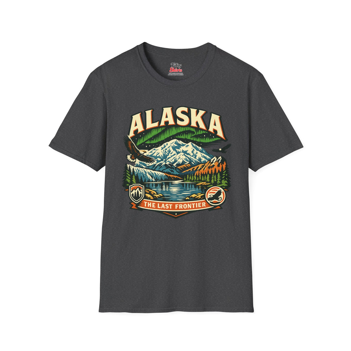 Alaska The Last Frontier Adventure Unisex Softstyle T Shirt State Pride Graphic Tee Collections FS03