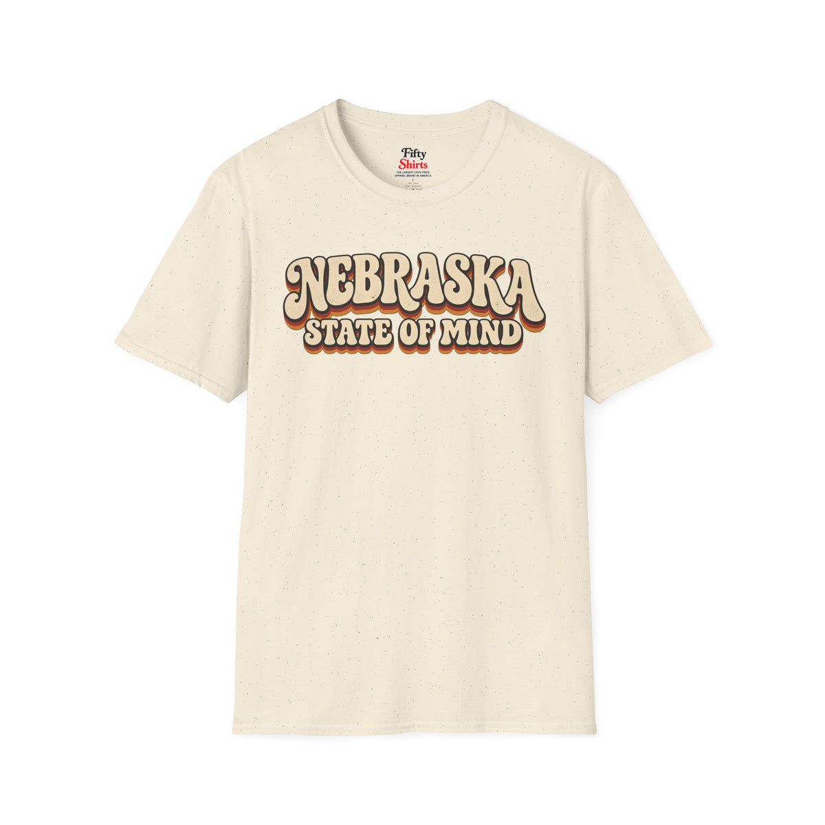 Nebraska State of Mind Unisex Softstyle T Shirt State Name Graphic Tee