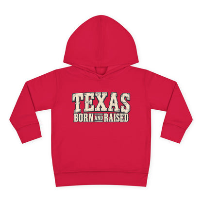 Texas Born and Raised Old-School Ranch Heritage Unisex Toddler Pullover Fleece Hoodie