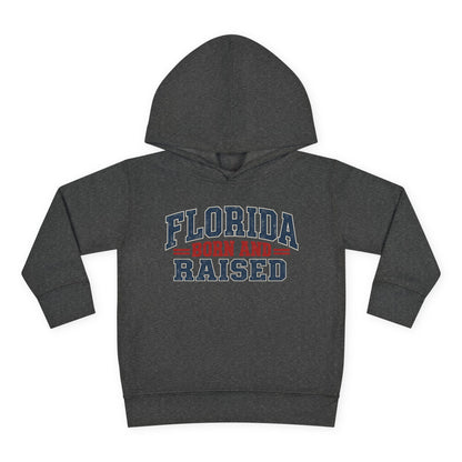 Florida Born and Raised Rustic Americana Unisex Toddler Pullover Fleece Hoodie
