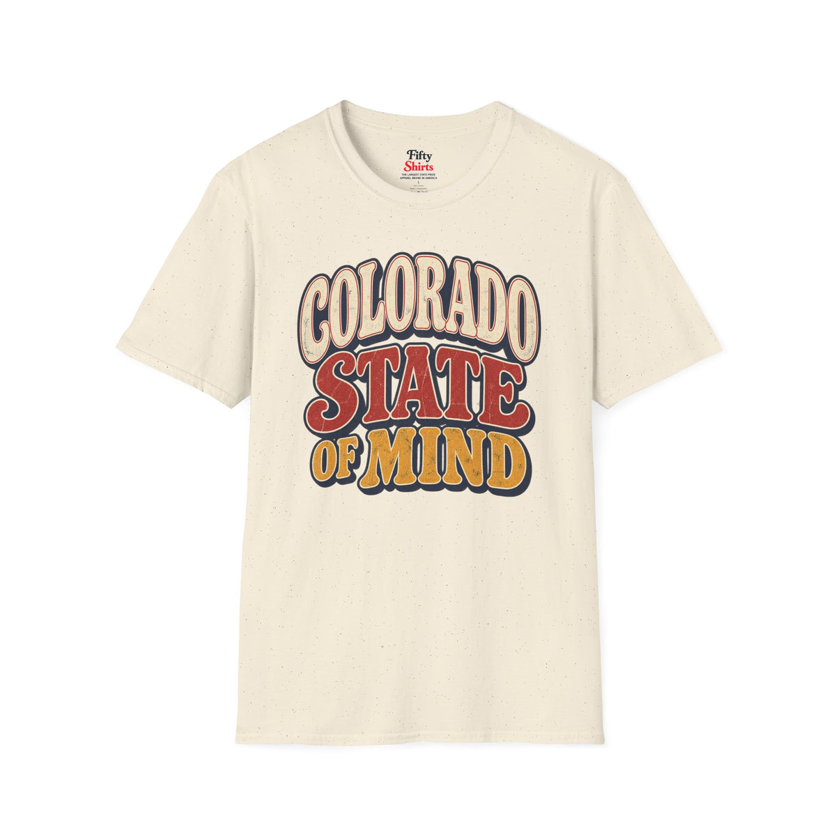 Colorado State of Mind Unisex Softstyle T Shirt State Name Graphic Tee