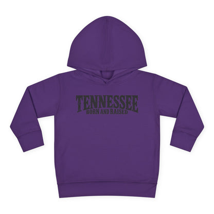 Tennessee Born and Raised Southern Heritage Unisex Toddler Pullover Fleece Hoodie