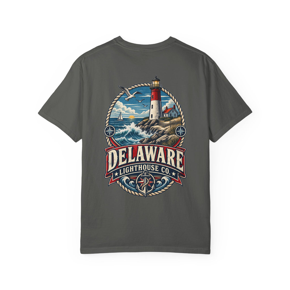 Delaware Lighthouse Co.  Unisex Comfort Color 1717 Streetwear Graphic Tee