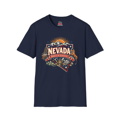 Nevada State Pride Unisex Softstyle T Shirt State Pride Graphic Tee Collections FS03