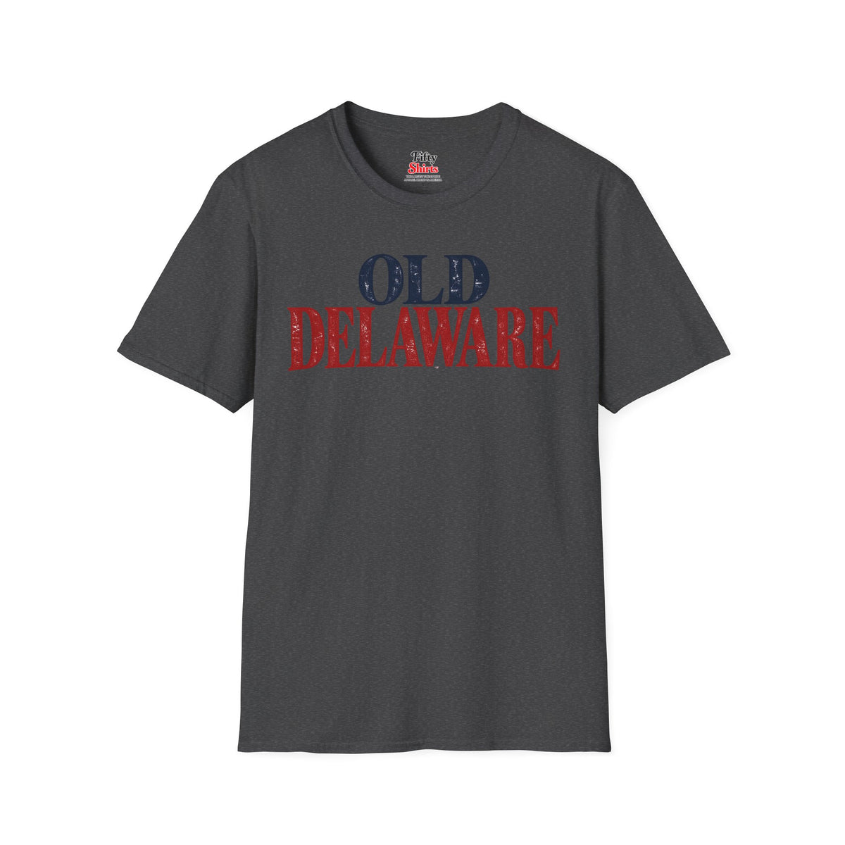 Old Delaware Unisex Softstyle T Shirt State Name Graphic Tee