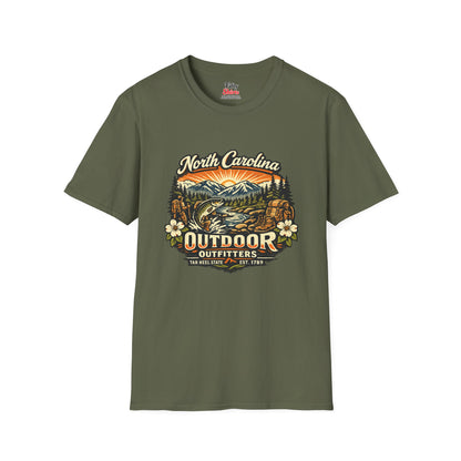 North Carolina Outdoor Outfitters Unisex Softstyle T Shirt State Pride Graphic Tee Collections FS03