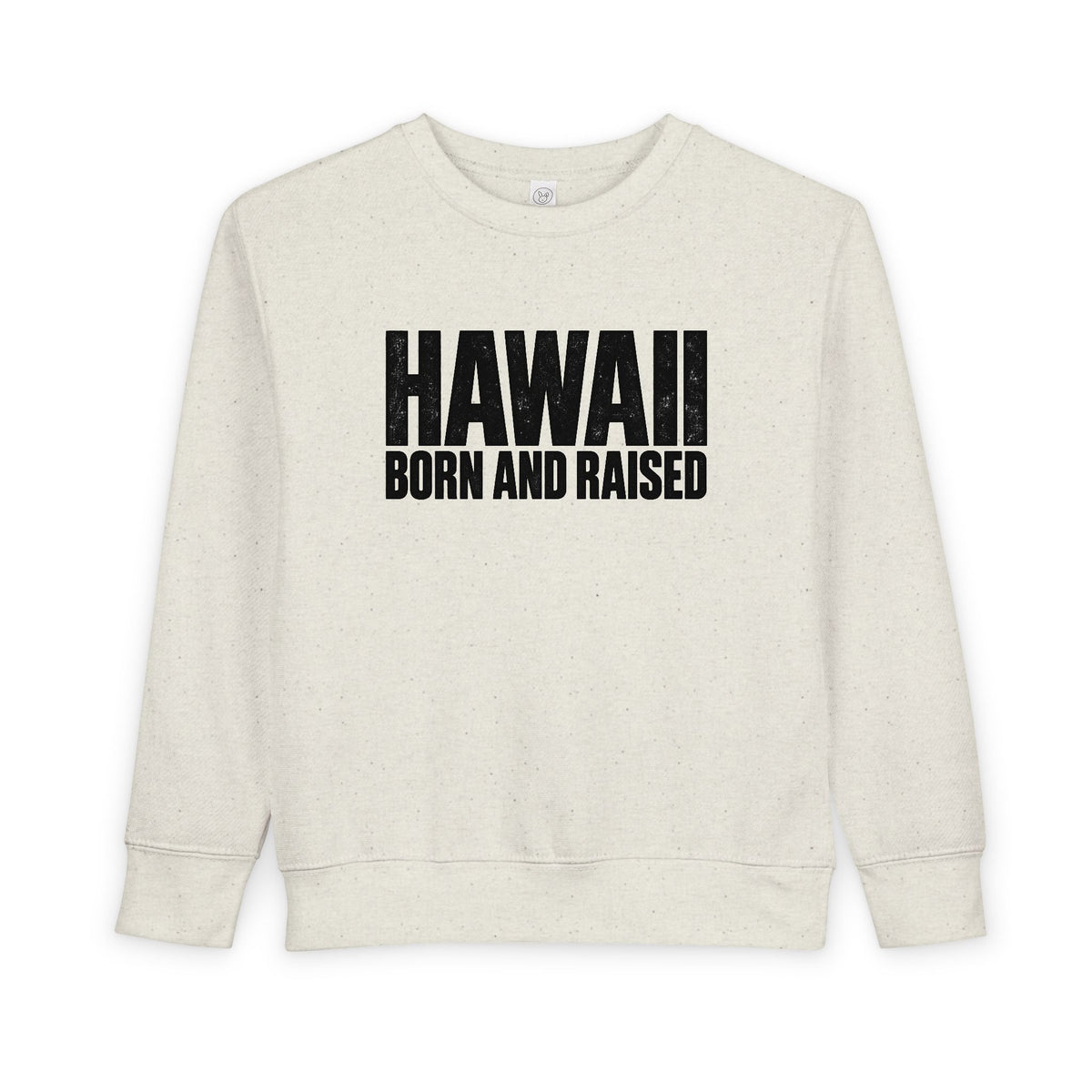 Hawaii Born and Raised Minimal Modern Heritage Unisex Toddler Sweatshirt