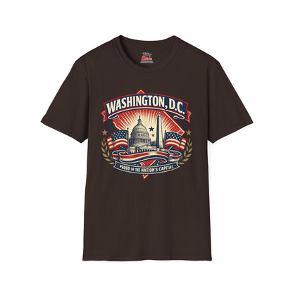 Washington D.C. State Pride Unisex Softstyle T Shirt State Pride Graphic Tee Collections FS03
