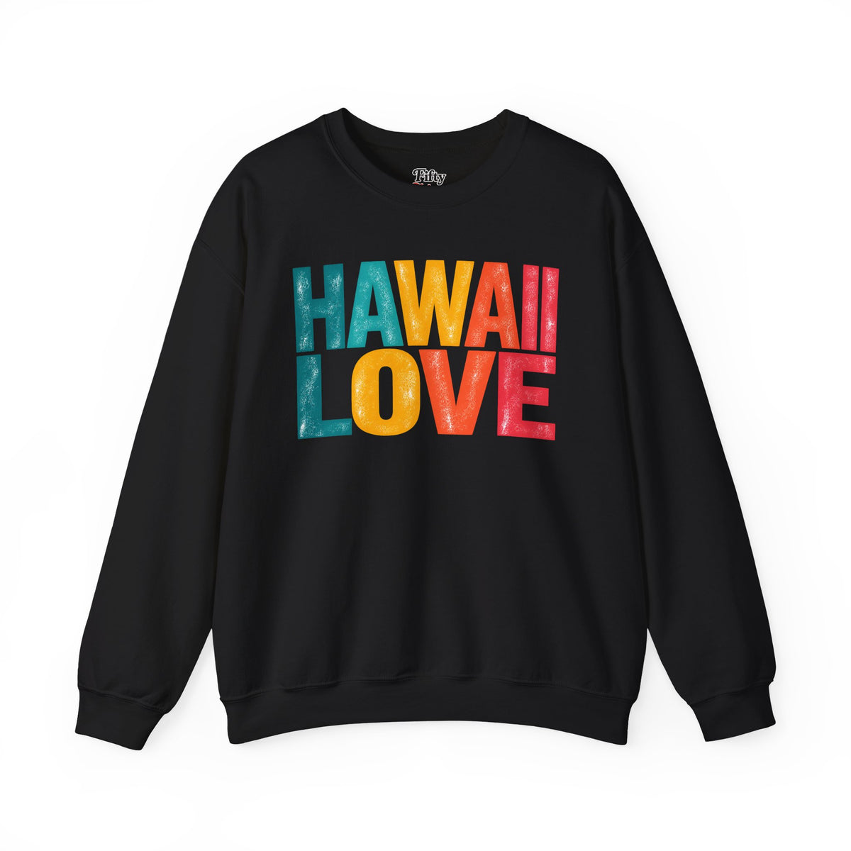 Hawaii Love Unisex Crewneck Sweatshirt State Name Graphic