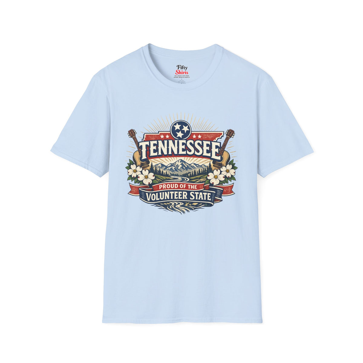 Tennessee State Pride Unisex Softstyle T Shirt State Pride Graphic Tee Collections FS03