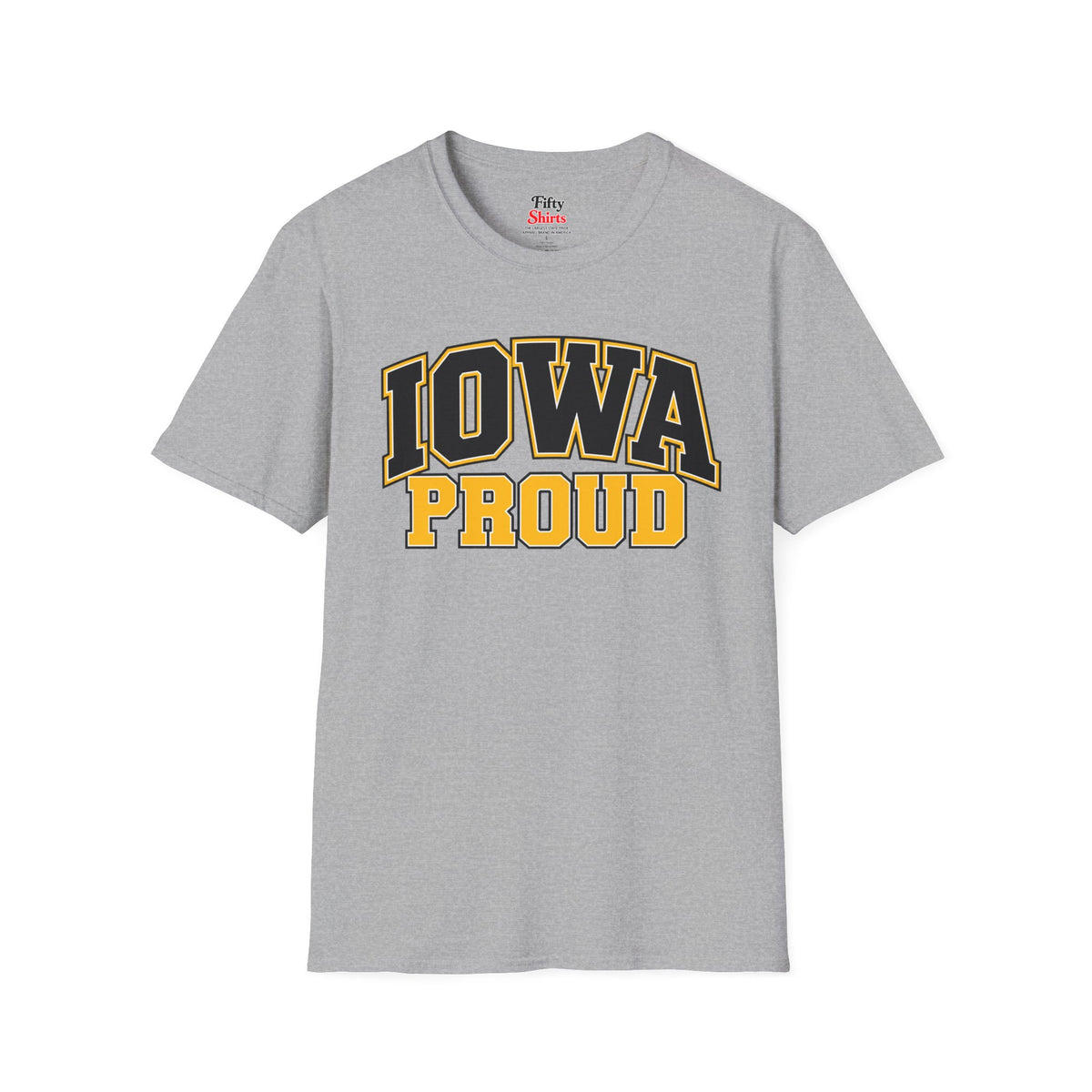 Iowa Proud Unisex Softstyle T Shirt State Name Graphic Tee
