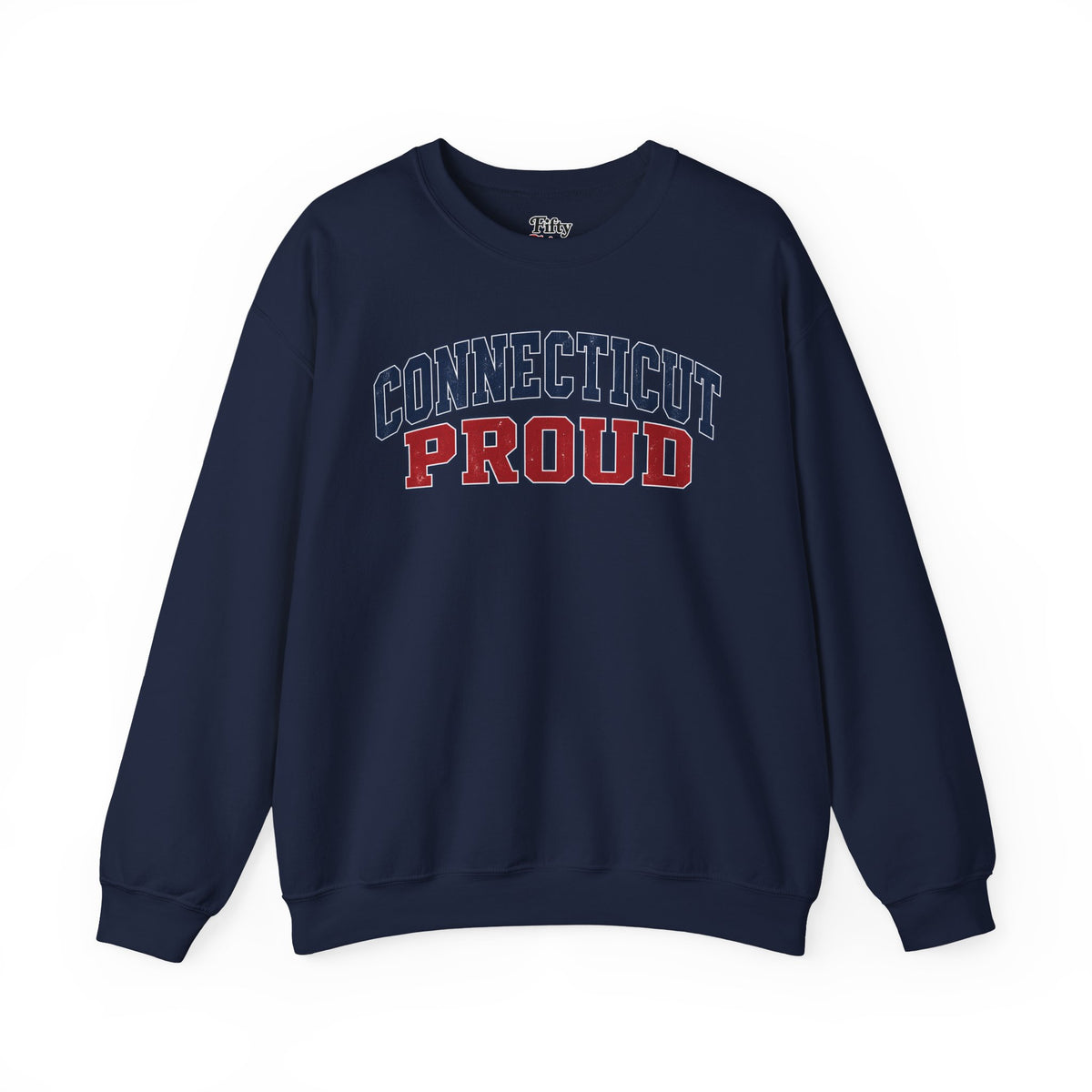 Connecticut Proud Unisex Crewneck Sweatshirt State Name Graphic