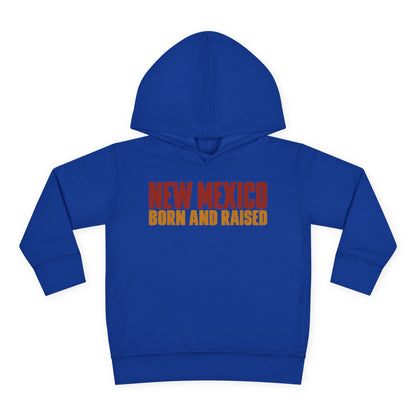 New Mexico Born and Raised Minimal Vintage Unisex Toddler Pullover Fleece Hoodie