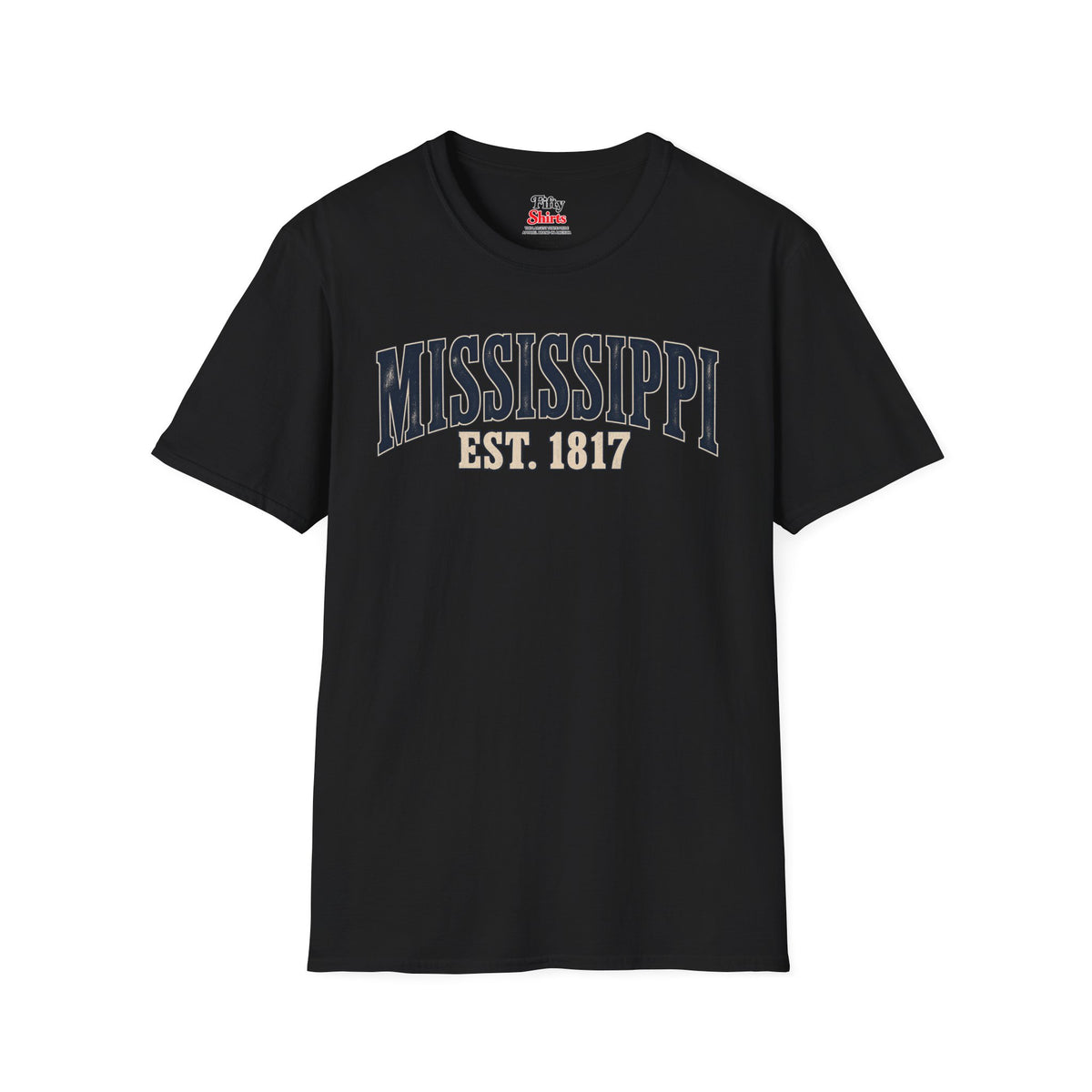 Mississippi Est 1817 Unisex Softstyle T Shirt State Name Graphic Tee
