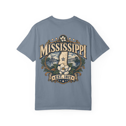 Mississippi Established 1817 Unisex Comfort Color 1717 Streetwear Graphic Tee