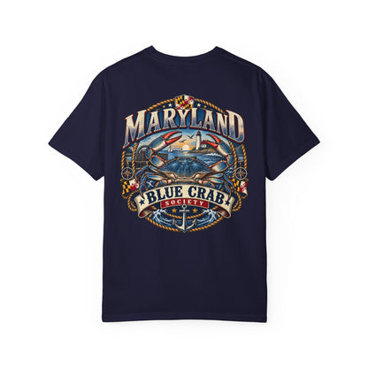 Maryland Blue Crab Society Unisex Comfort Color 1717 Streetwear Graphic Tee