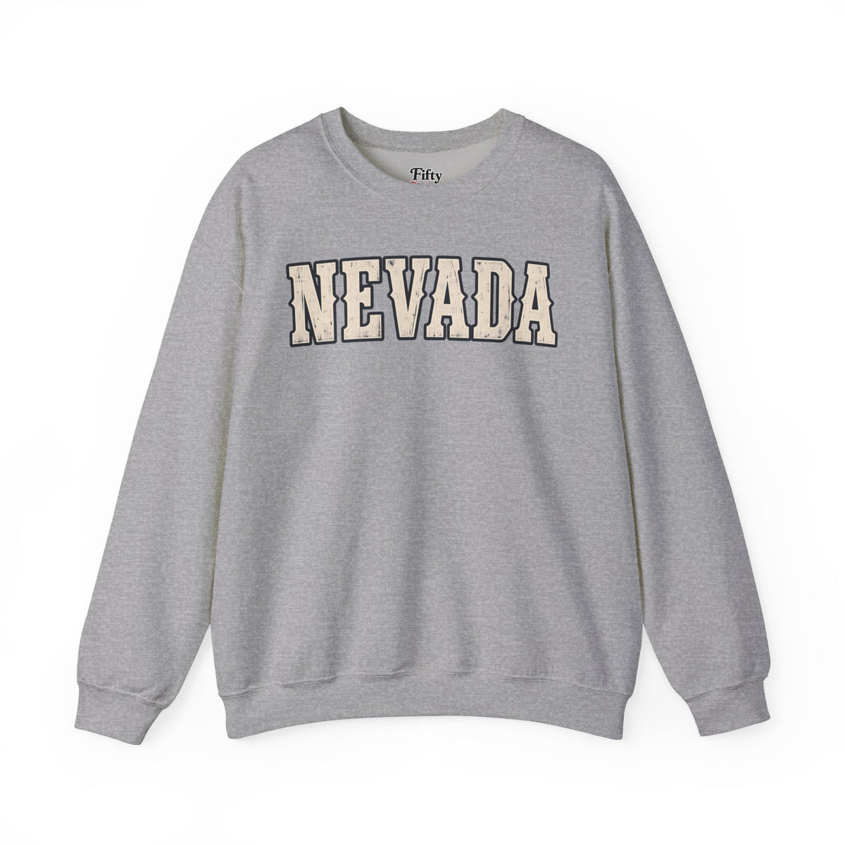 Nevada Unisex Crewneck Sweatshirt State Name Graphic