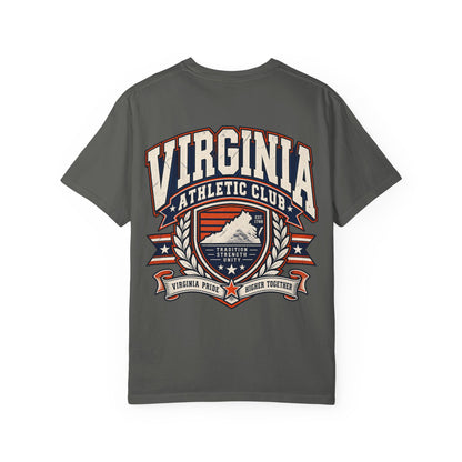 Virginia Athletic Club Unisex Comfort Color 1717 Streetwear Graphic Tee