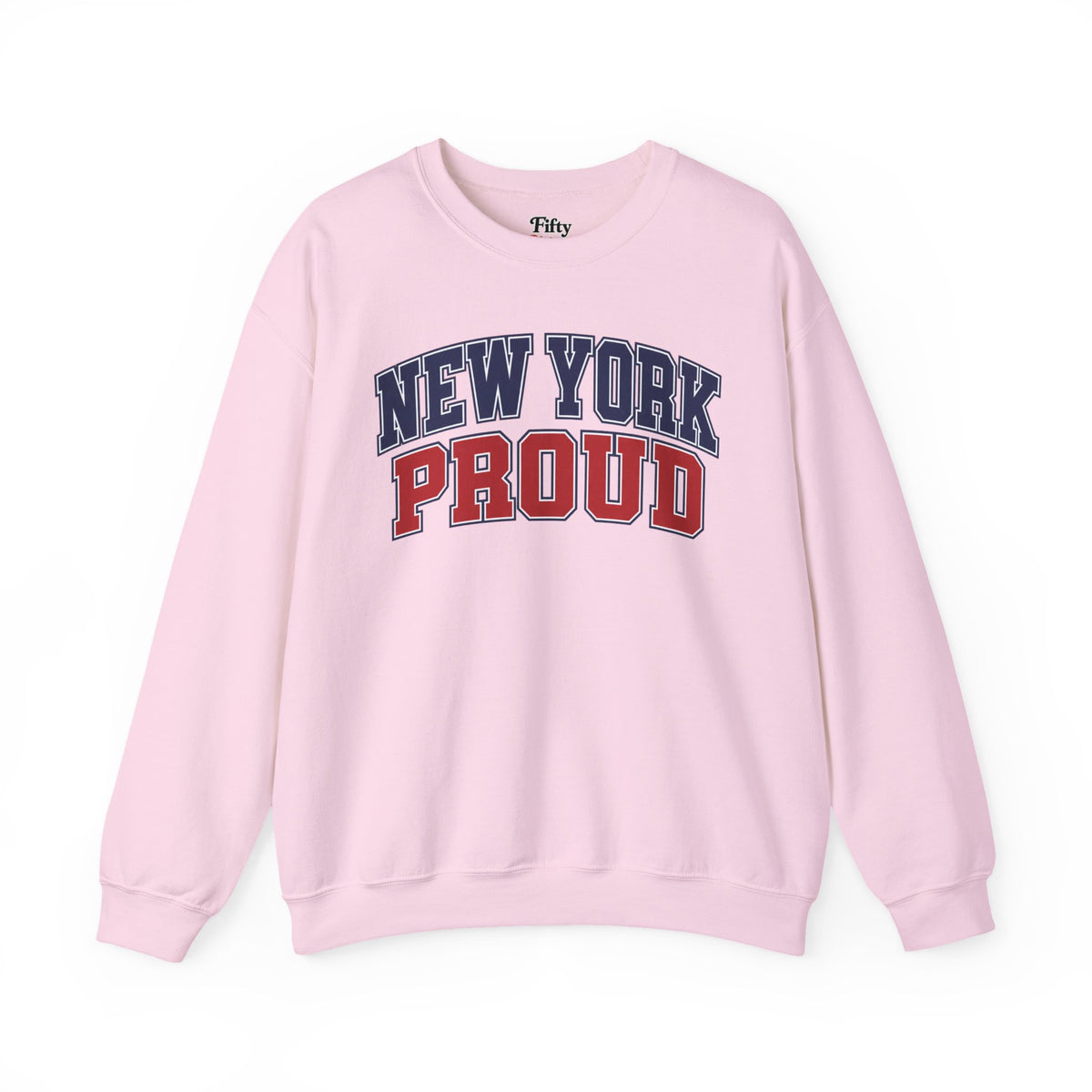 New York Proud Unisex Crewneck Sweatshirt State Name Graphic