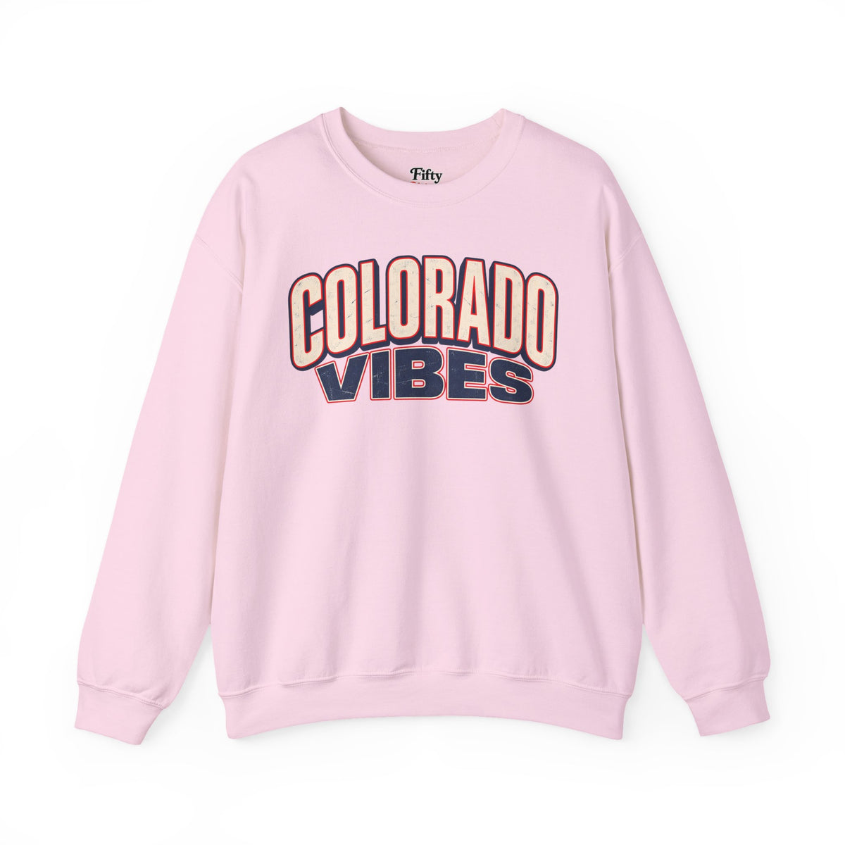 Colorado Vibes Unisex Crewneck Sweatshirt State Name Graphic