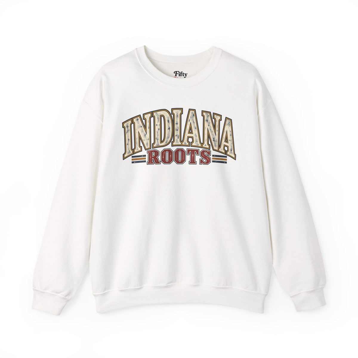 Indiana Roots Unisex Crewneck Sweatshirt State Name Graphic