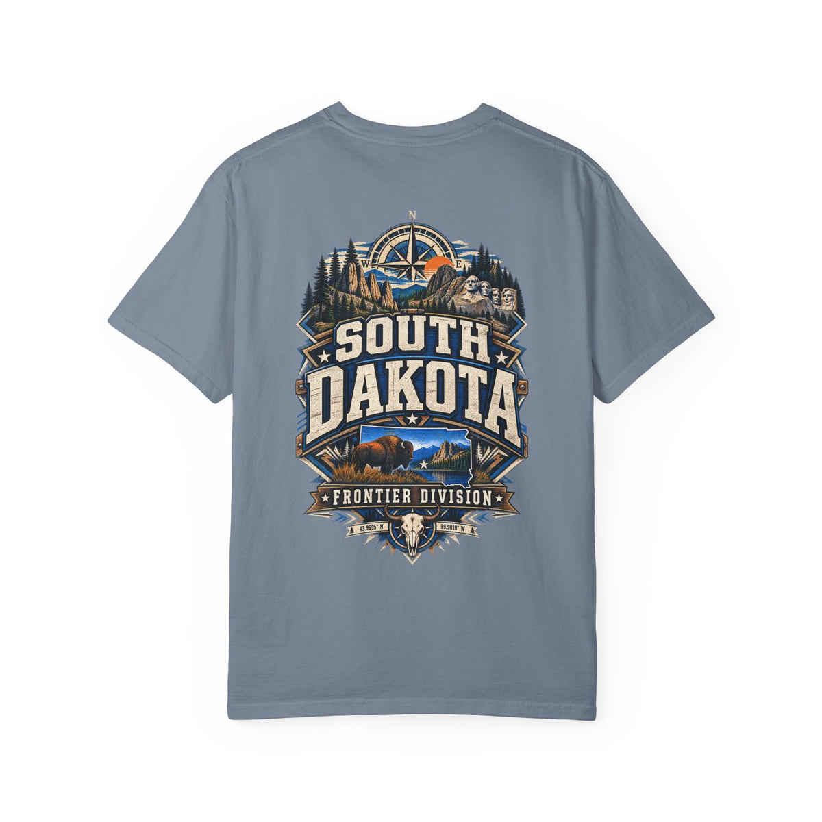 South Dakota Frontier Division Unisex Comfort Color 1717 Streetwear Graphic Tee