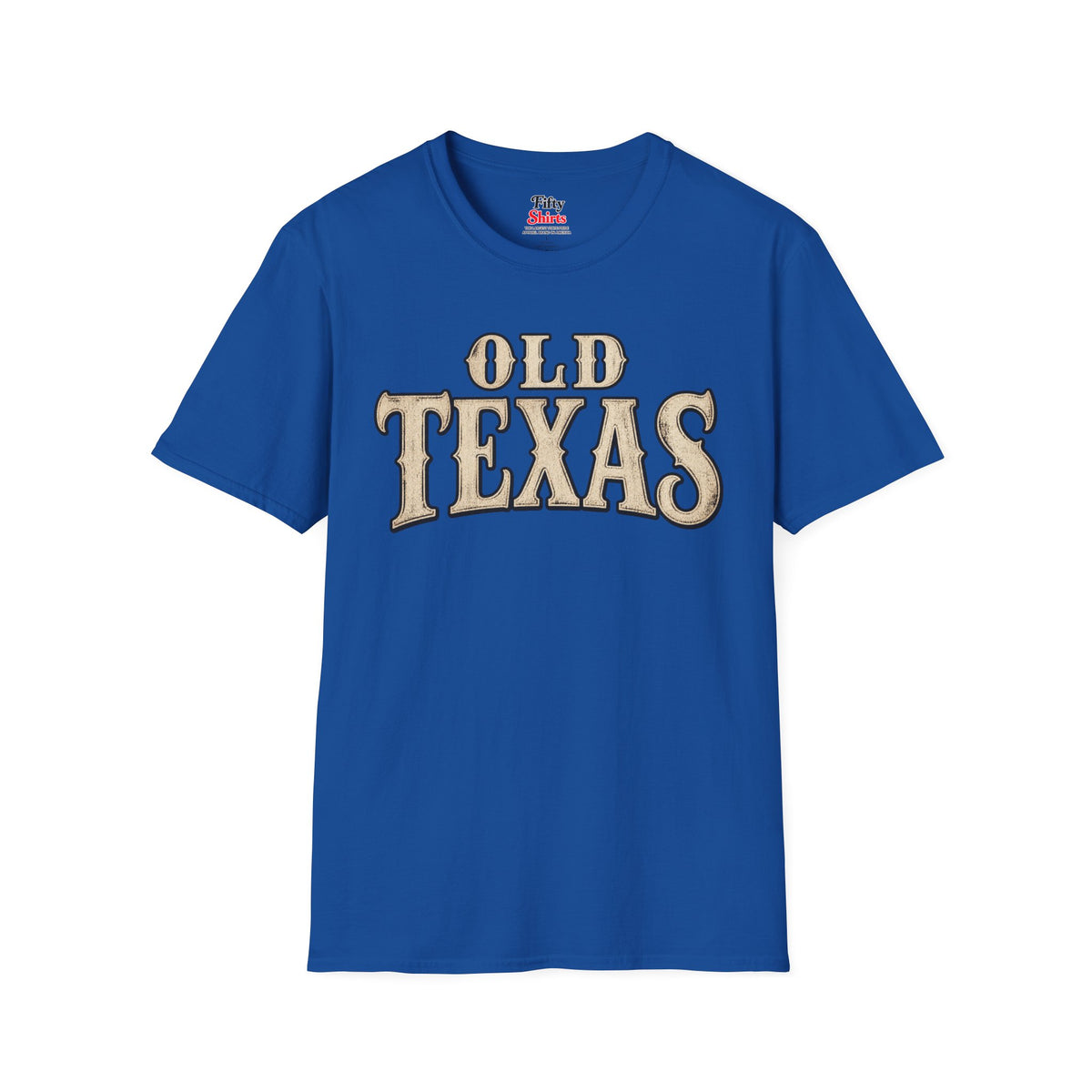 Old Texas Unisex Softstyle T Shirt State Name Graphic Tee
