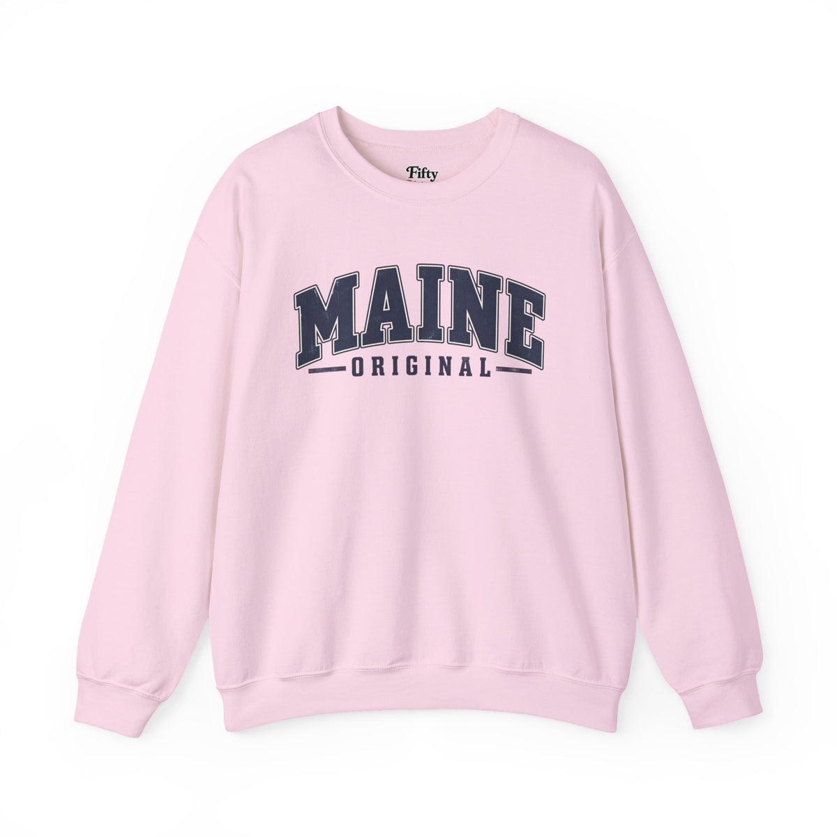 Maine Original Unisex Crewneck Sweatshirt State Name Graphic