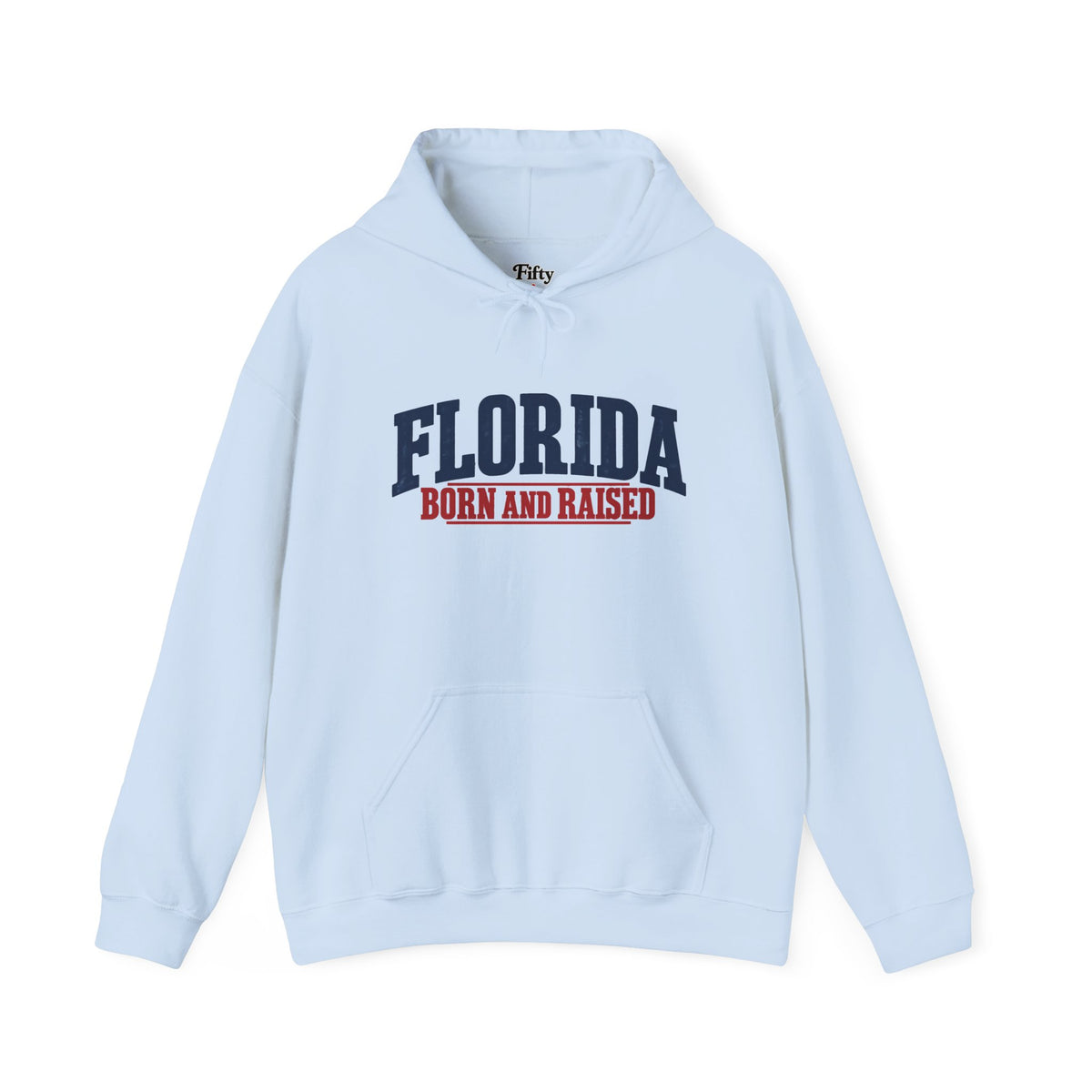 Florida Born and Raised Classic Americana Unisex Hoodie Graphic