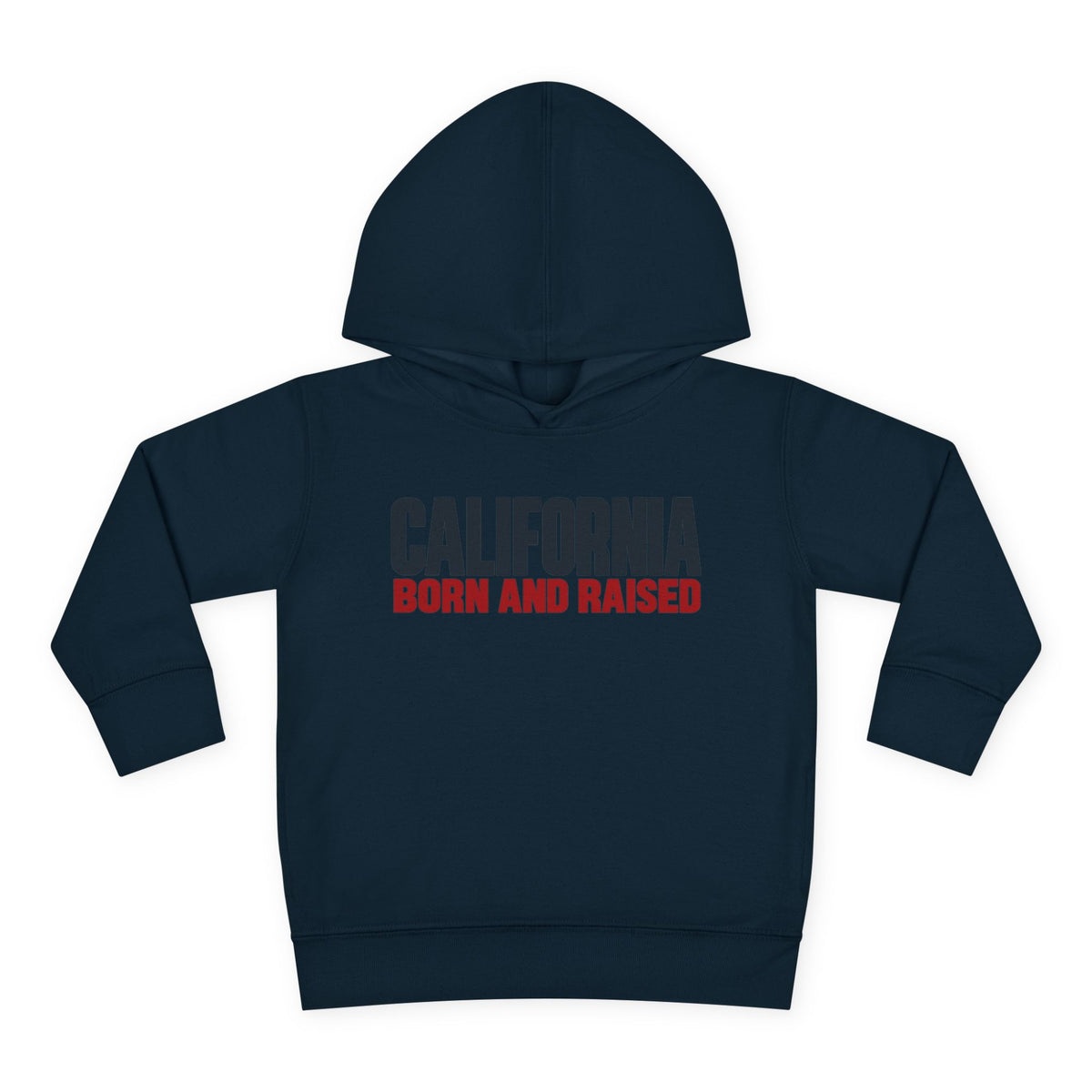 California Born and Raised Minimal Modern Unisex Toddler Pullover Fleece Hoodie