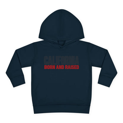 California Born and Raised Minimal Modern Unisex Toddler Pullover Fleece Hoodie