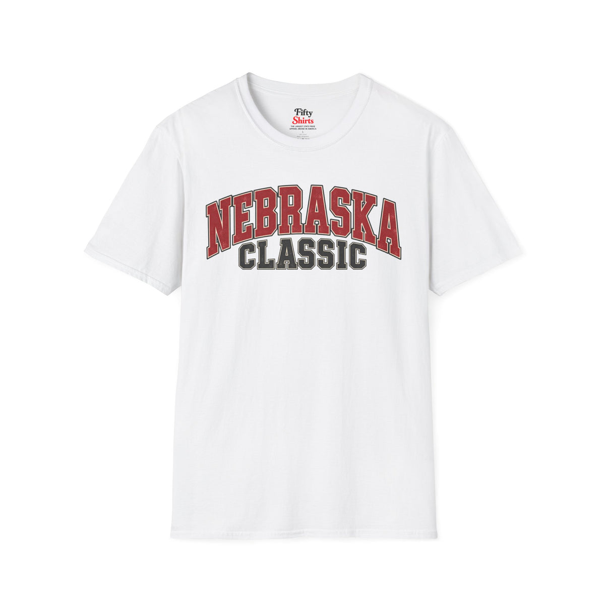 Nebraska Classic Unisex Softstyle T Shirt State Name Graphic Tee
