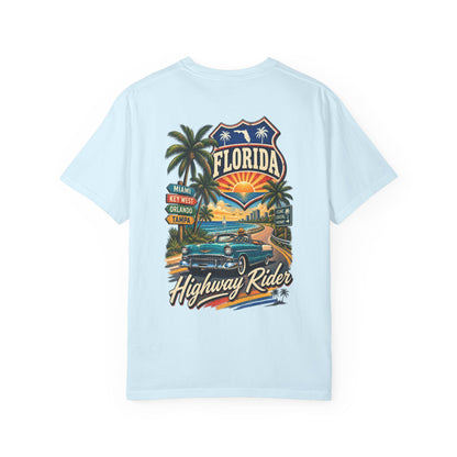 Florida Highway Rider  Unisex Comfort Color 1717 Streetwear Graphic Tee